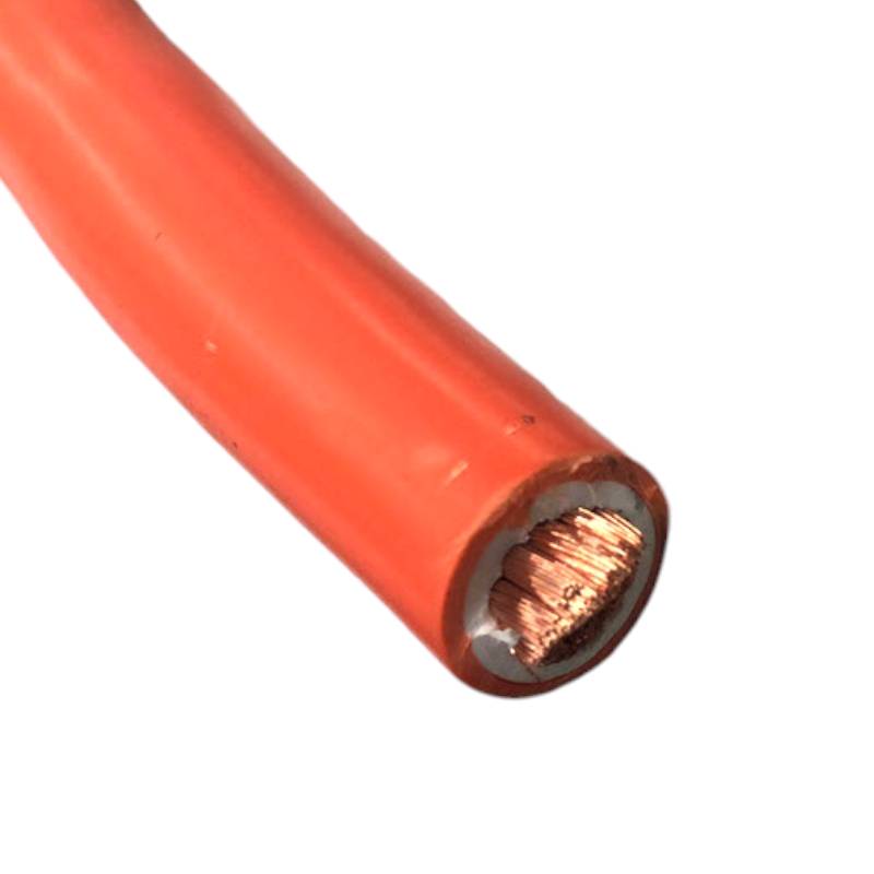 สายแบตเตอรี่ ฉนวน 2 ชั้น สีส้ม สายไฟเชื่อม แบบทองแดงแท้ ขนาด 25 Sq.mm. (ระบุจำนวน)