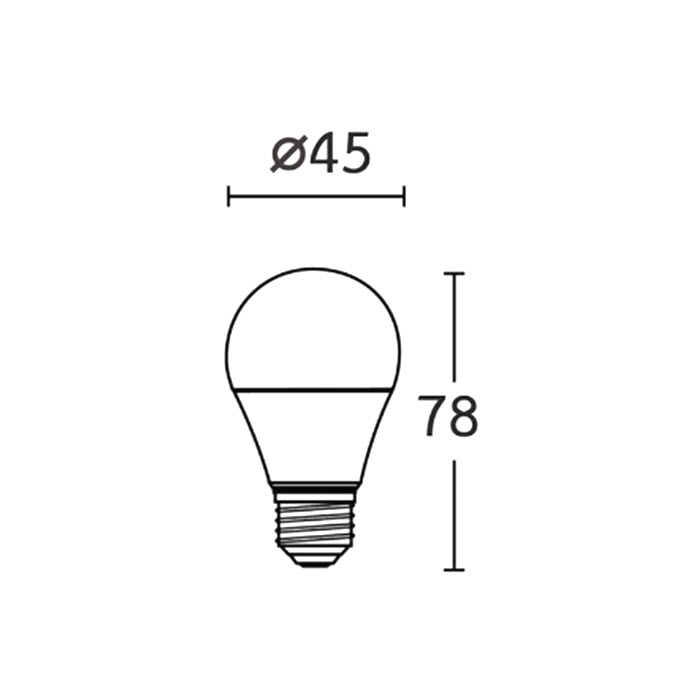 หลอดไฟ LED BEC ULTRA-X บับ ทรงกลม ขั้วเกลียว E27 ขนาด 3 วัตต์ แสงเหลือง Worm White