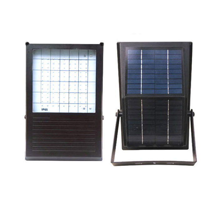 ไฟส่องป้าย solar LED Flood Light ระบบพลังงานแสงอาทิตย์ ด้านหน้าเป็น LED 108 Pcs.