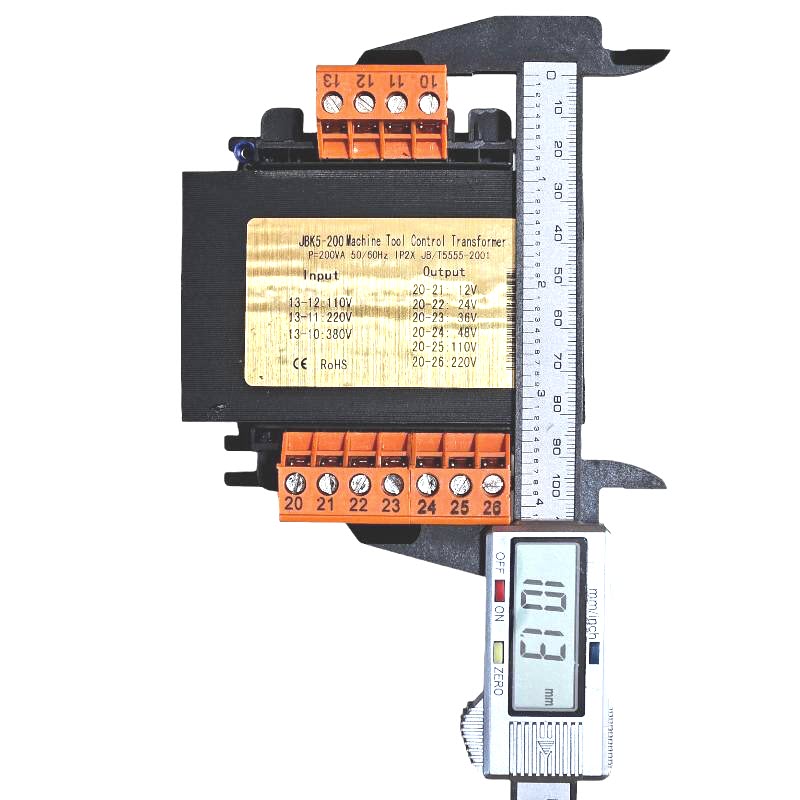 200VA หม้อแปลงไฟ JBK5 AC ไฟเข้า AC 380V 220V 110V ไฟออก 12V 24V 36V 48V 110V 220V ขดลวดทองแดง