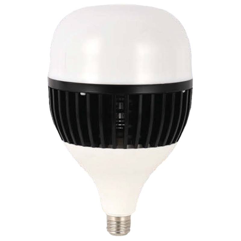 หลอดไฟ ไฮพาวเวอร์ แสงขาว 6500K Day Light 80 วัตต์  E27 E40 AC 220V 8000 lumens บอดี้สีดำ