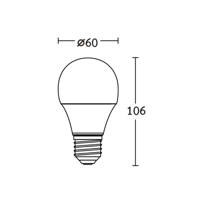 หลอดไฟ LED BEC ULTRA-X บับ ทรงกลม ขั้วเกลียว E27 ขนาด 9 วัตต์ แสงขาว Day Light