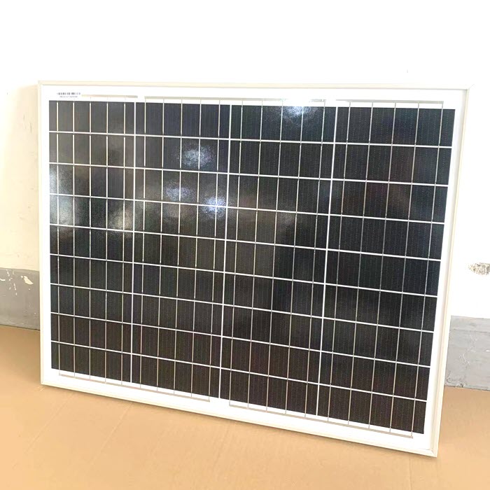 แผงโซลาร์เซลล์ 60W MONO Crystalline Solar PV Module 18V กรอบอลูมิเนียม Powitt