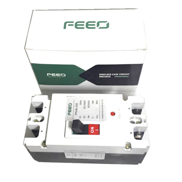 MCCB 800VDC 40A เบรกเกอร์ไฟฟ้า DC Solar Battery FEEO รุ่น FPVM-250